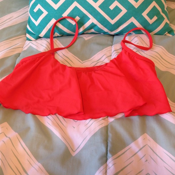 Reef flounce swim top