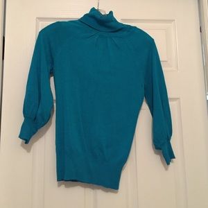 Teal Turtleneck Sweater from Express