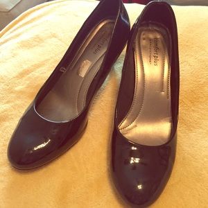 Comfort Plus Black Patent Heels