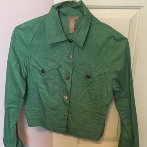 green jacket