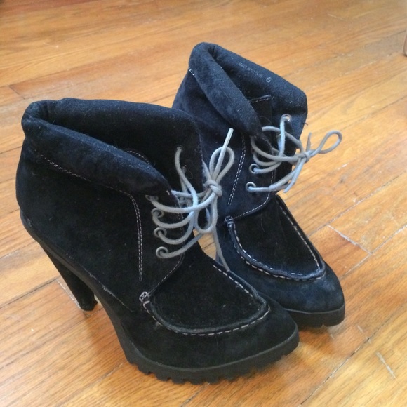 Asos black suede ankle boots - Picture 2 of 3