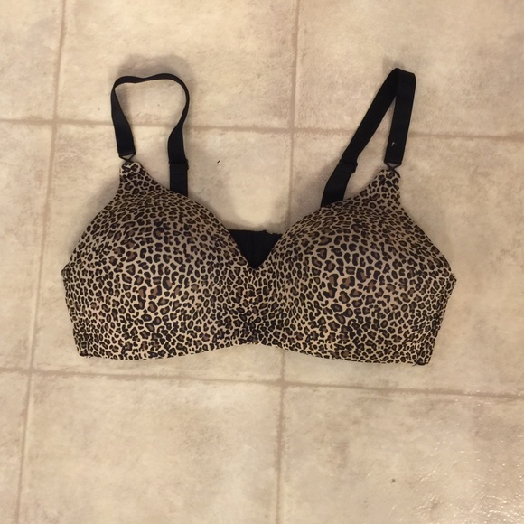 Cheetah print soft underwire bra