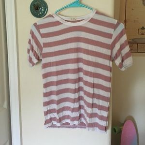 BRANDY MELVILLE STRIPED RINGER TEE 🍉