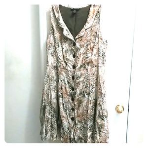 Sleeveless Button Down Dress