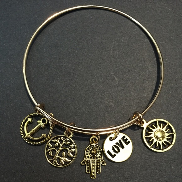 Gold plated bangle
