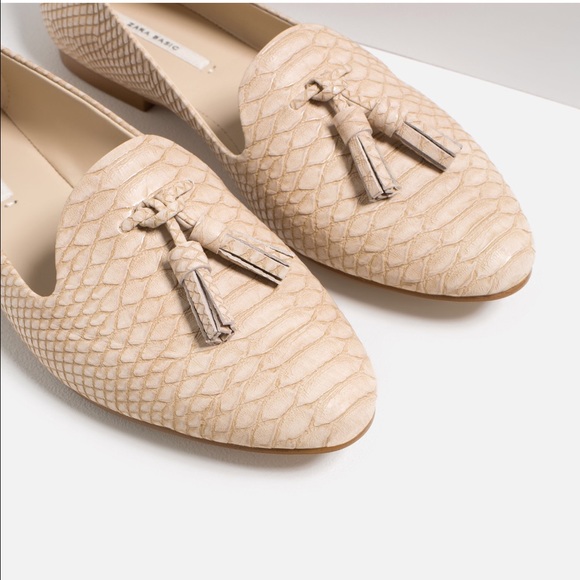 ZARA Embossed Slippers