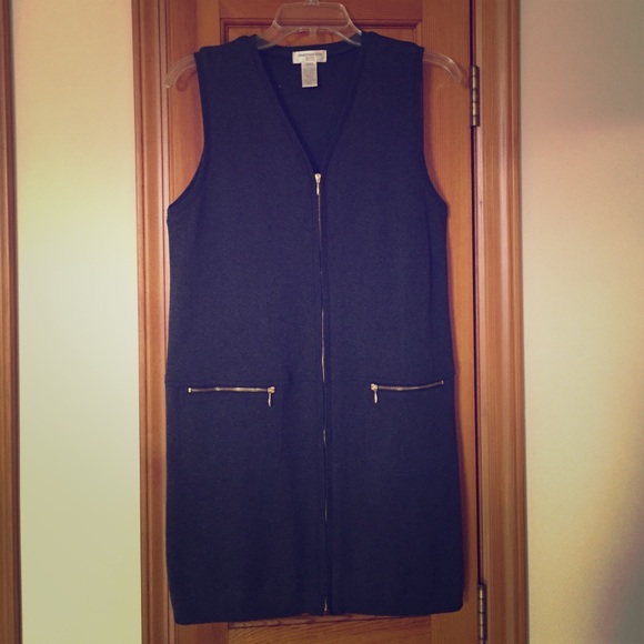 Dark Grey Zip Up Dress 👽