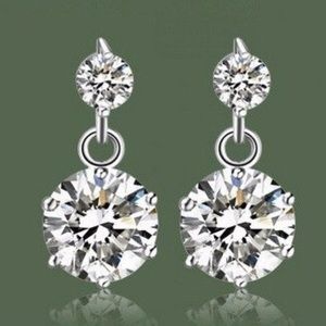 Sterling silver Crystal earring