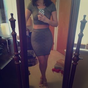 BeBe skirt outfit NWT