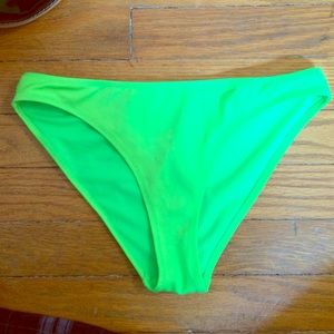 H&M neon green bikini bottom
