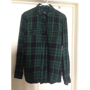 Black and Green Flannel