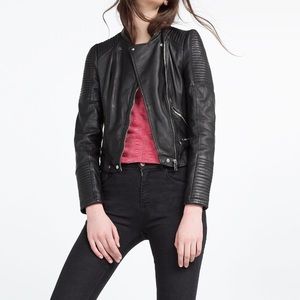 Zara leather jacket