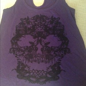 Skull Print Tank Top