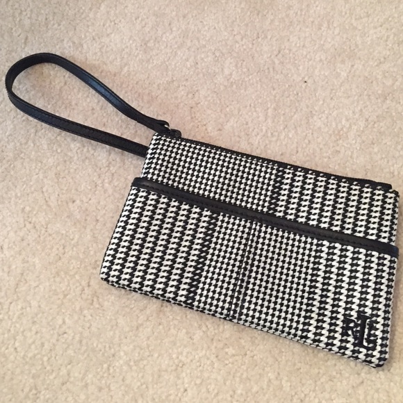 Lauren Ralph Lauren Houndstooth Wristlet