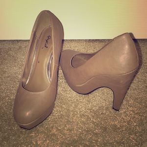 Dark taupe heels