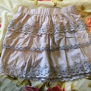 Light blue J.Crew miniskirt