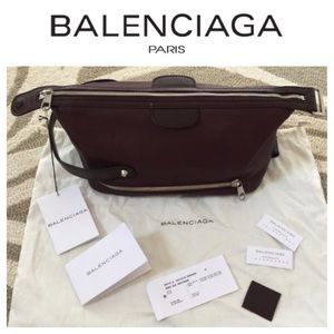 NWT Balenciaga large travel makeup cosmetic bag