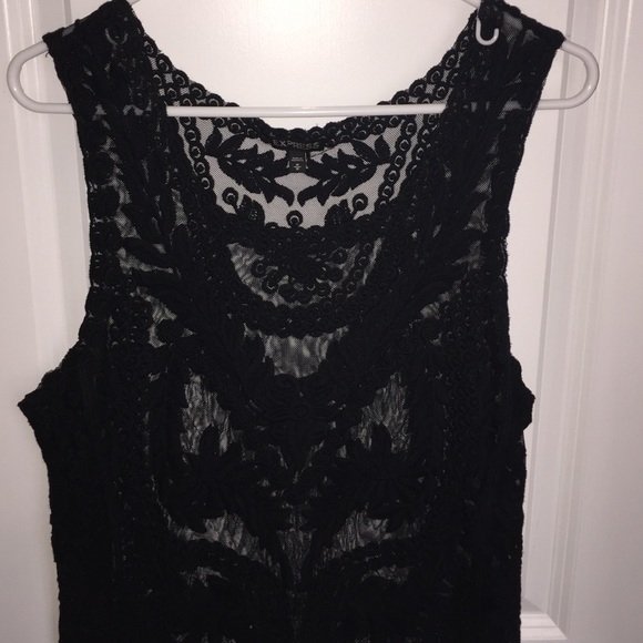 Express Black Beautifully detailed top