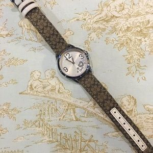 Coach Tan Signature Watch.