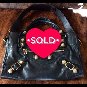 SOLD - Authentic Balenciaga Arena Giant Black City