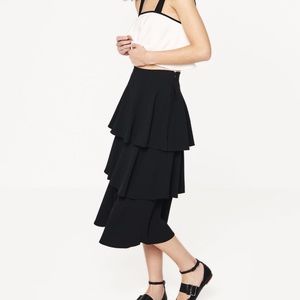 ZARA Long Skirt with Frills
