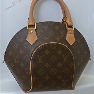 Designer inspired Brown handbag ellipse