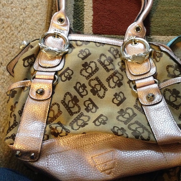 Pink metallic bag