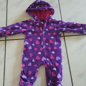 Sweetheart fleece snowsuit