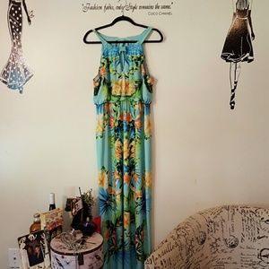 Tropical maxi dress