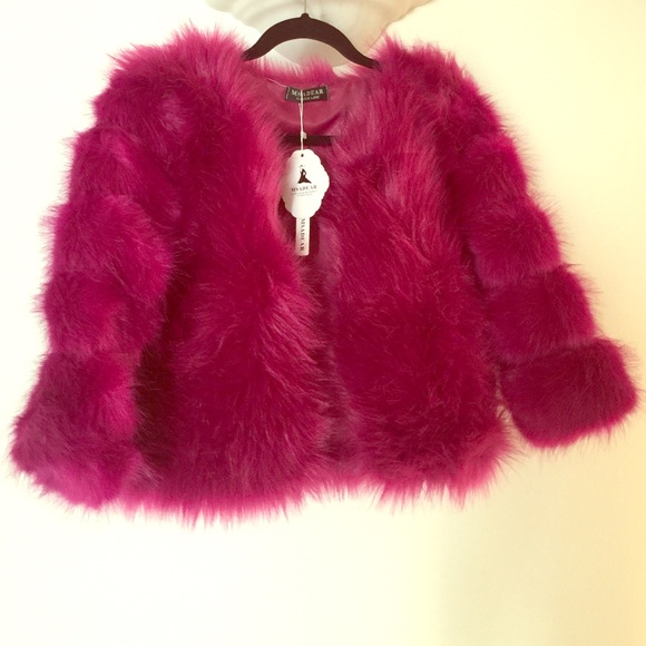 Jackets & Blazers - Pink fluffy coat