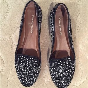 Donald Pliner studded flats