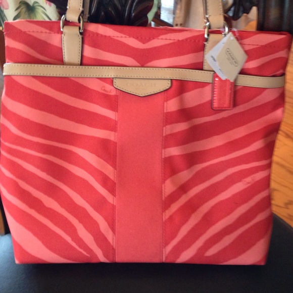 Coach Zebra print handbag