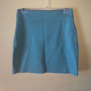 Blue fitted skirt