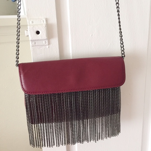 Steve Madden Handbags - Steve Madden Metal Fringe Bag