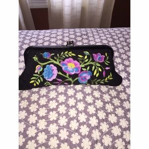 Vera Bradley Floral Quilted Clutch Hand Purse