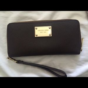 Genuine leather MK wallet