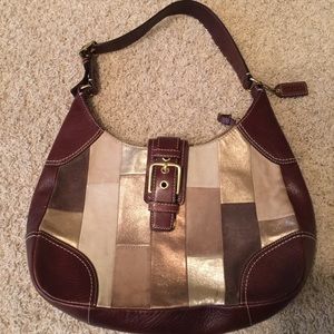 Brown coach purse