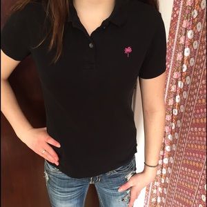 Lilly Pulitzer Black Polo