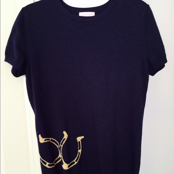 {Lilly Pulitzer short sleeve sweater}