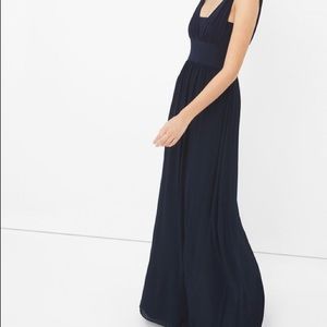 GENIUS CHIFFON CONVERTIBLE NAVY GOWN