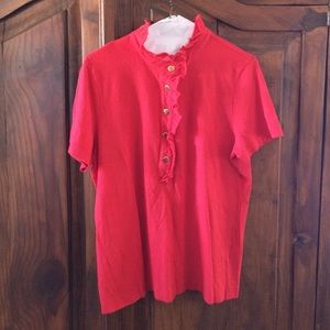 Tory Burch Red Polo