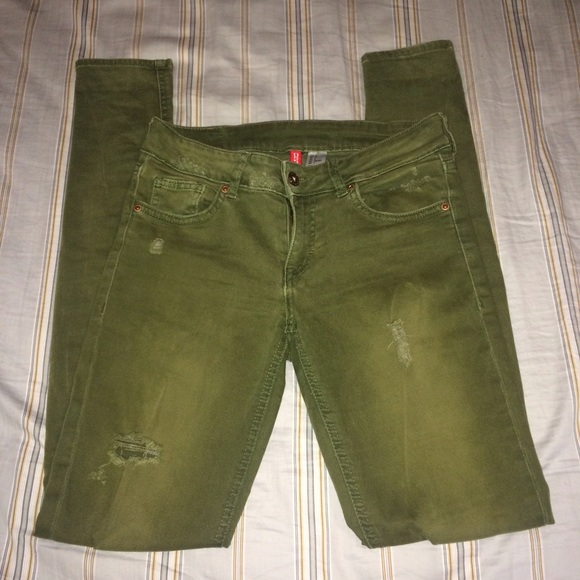 Olive gree skinny jean!