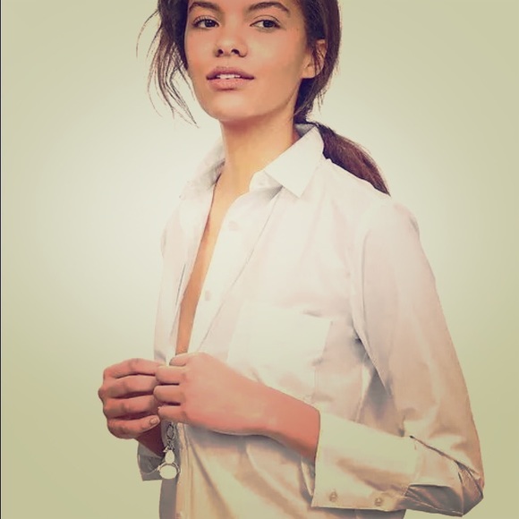 White Never Worn Button Down Blouse - image 1