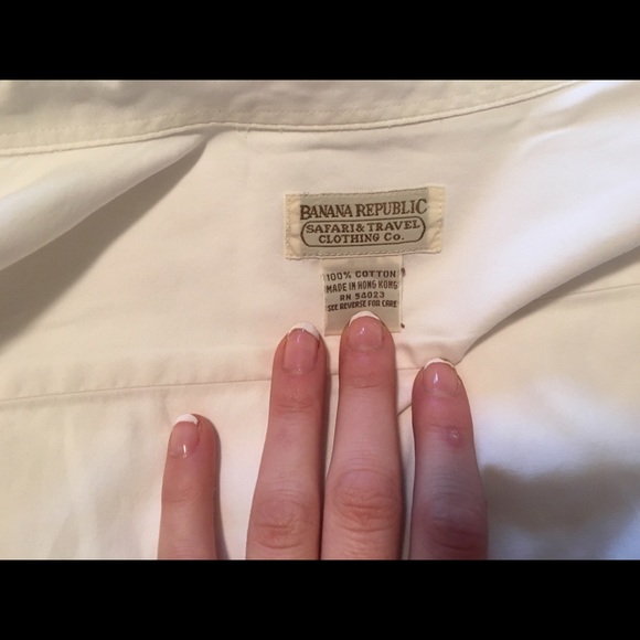 White Never Worn Button Down Blouse - image 3