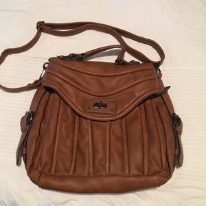 New Brown Leather shoulder bag.