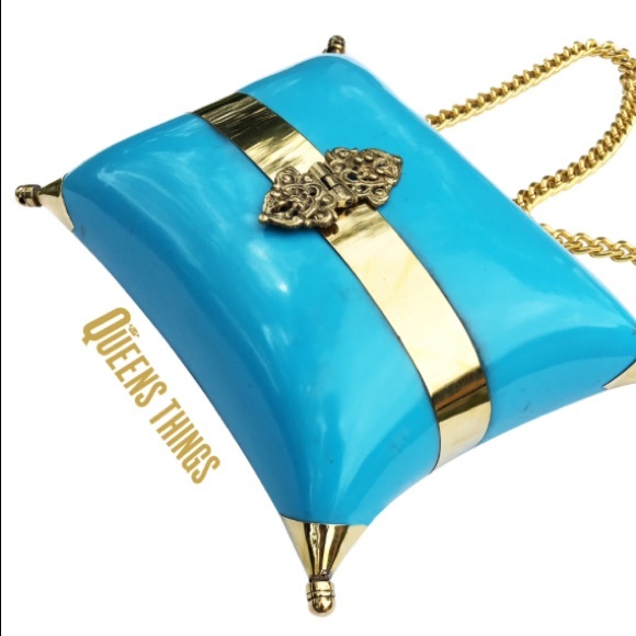 Turquoise Majestic Pillow Clutch