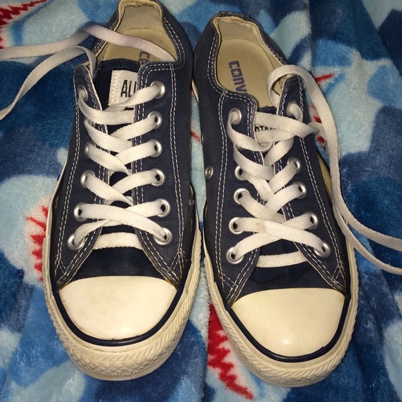Blue converse shoes womens size 6.5