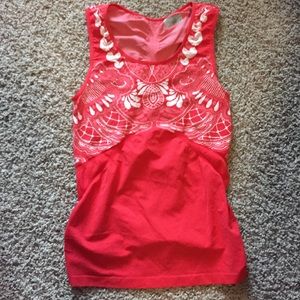 Athleta Red Stretch Tank