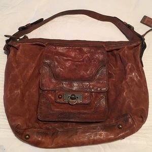 Frye Brown Leather Shoulder Bag