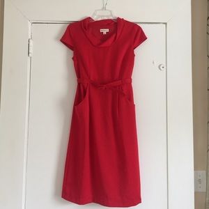 Red Merona light knit dress with cap sleeve